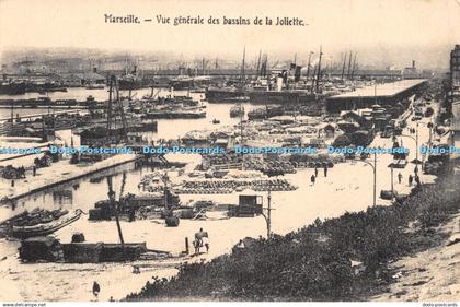R473221 Marseille Vue Generale des Bassins de la Joliette