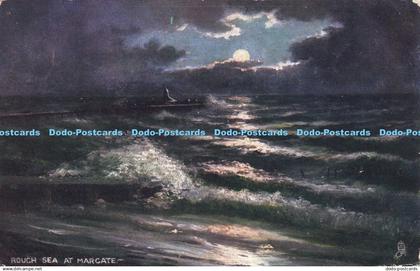 R602185 Rough Sea at Margate Rough Seas Margate and Ramsgate Tuck Oilette 6648 1