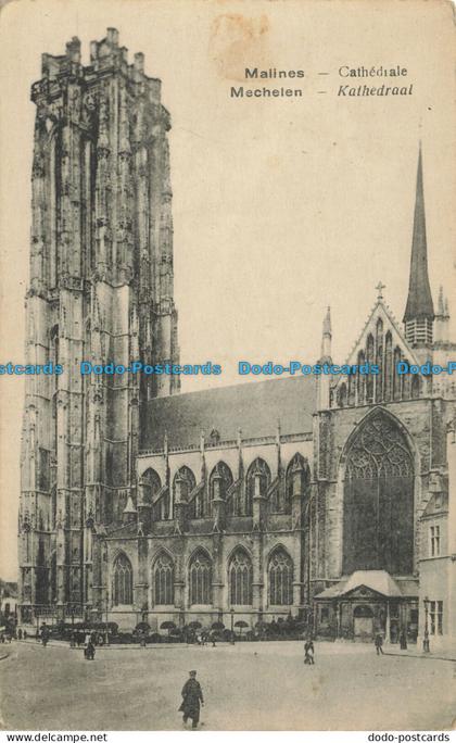 R651043 Malines. Cathedrale. Postcard