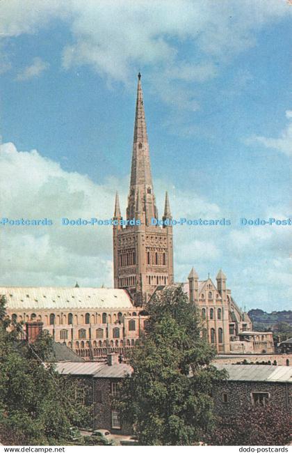 R718569 Norwich Cathedral Ernest Joyce Norwich Plastichrome by Colourpicture C J