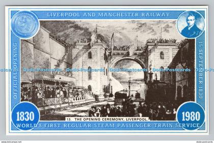 R810683 Liverpool. The Opening Ceremony. Liverpool and Manchester Railway. World