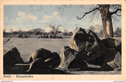 US3495 Netherlands Rolde Hunnebedden Rocks Village Panorama