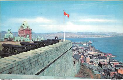 US5157 city chateau frontenac and quebec harbour  quebec  canada