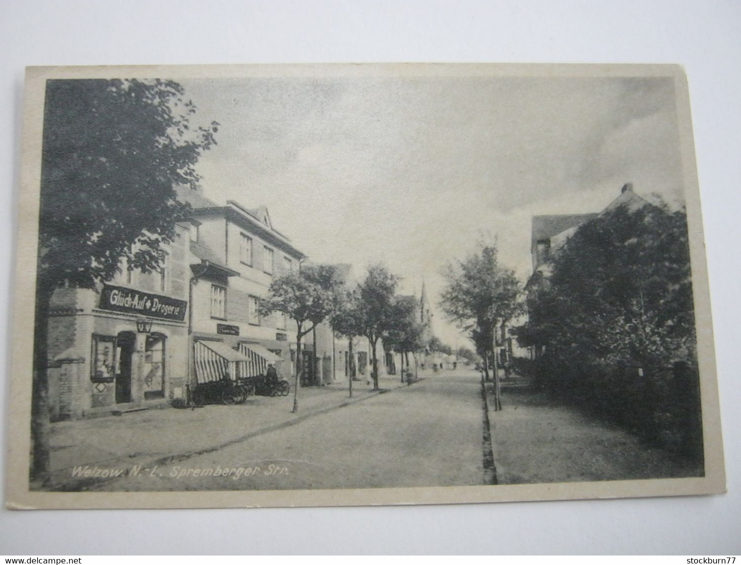 WELZOW , Strasse, Schöne   Karte um 1940
