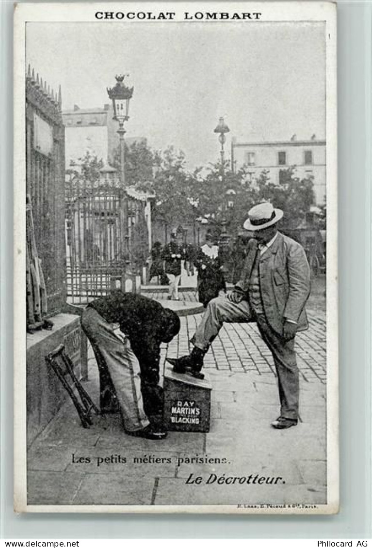 Werbung - Serie von Chocolat Lombart - Berufe , Schuhputzer Schokolade 1... - 13410552