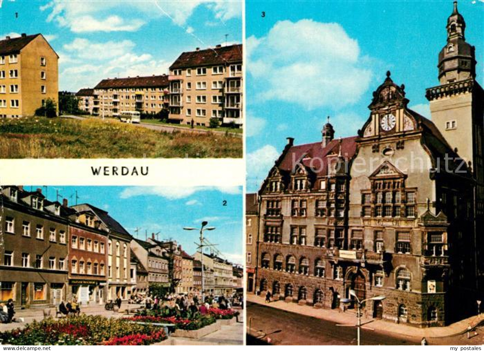 Werdau Sachsen Marktplatz Rathaus
