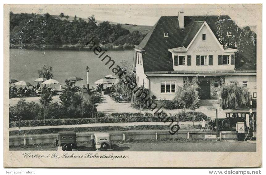 Werdau - Seehaus Kobertalsperre - Tankstelle gel. 1943