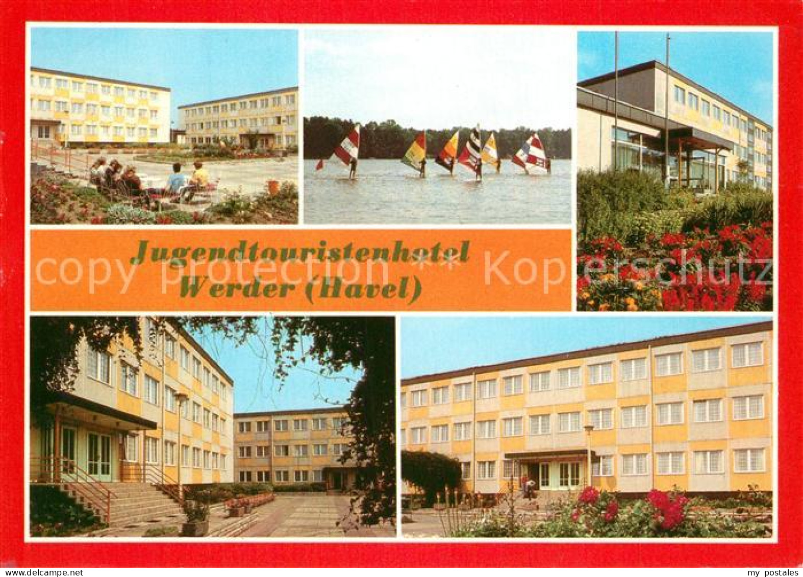 Werder Havel Jugendtouristenhotel Innenhof Schwielowsee Vorderansicht