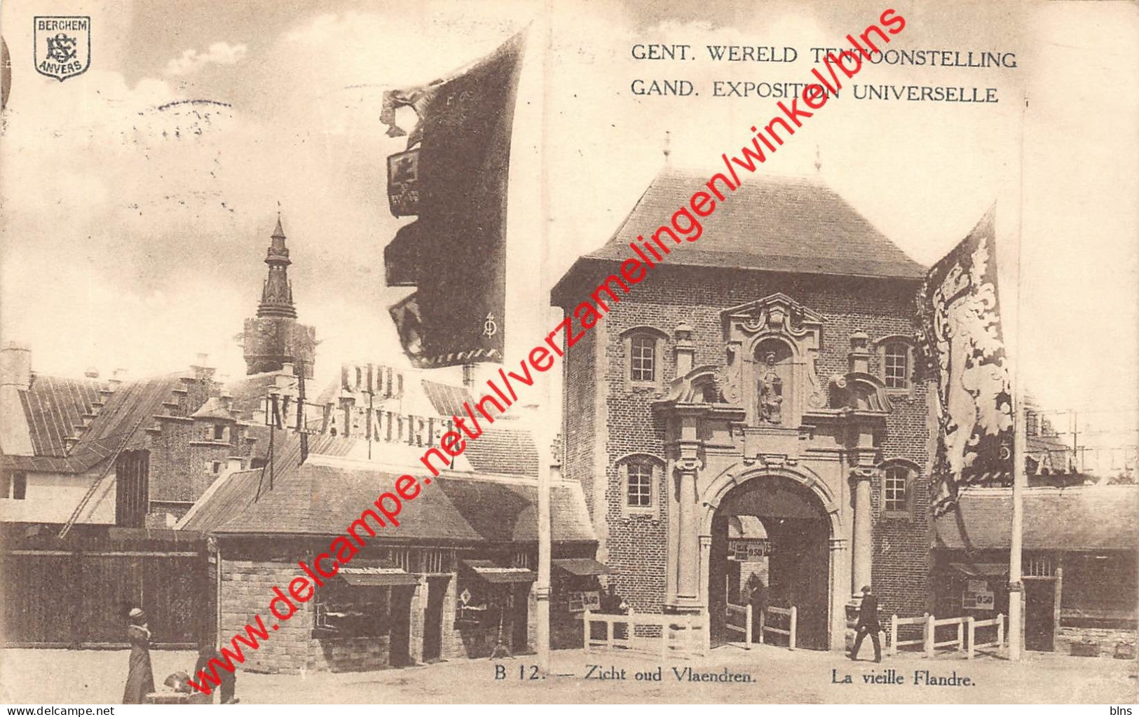 Wereld Tentoonstelling - Zicht oud Vlaendren - Gent