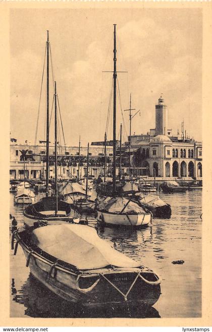 A665 Algeria Algiers L'Amiraute Boats vintage postcard