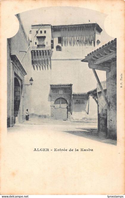 B018 Algeria Algiers Entree de la Kasba vintage postcard