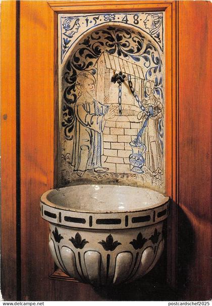 B63183 Bouzov Fayence washtang  czech