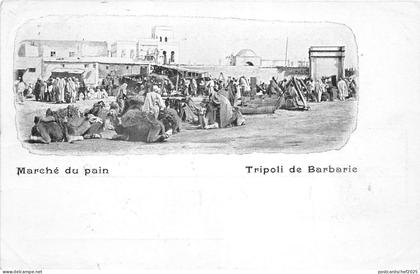 B84840 marche du pain tripoli de barbarie  libia lybia