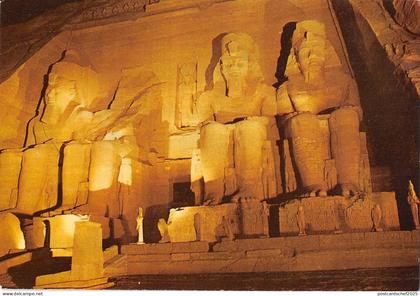 BR100867 abu simbel temple illuminated by night egypt africa