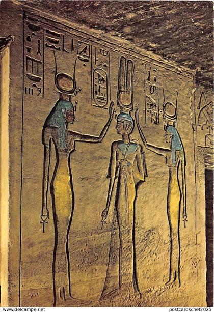 BR3107 Abu Simbel , Small Temple: Coronation of Queen Nefertari  egypt