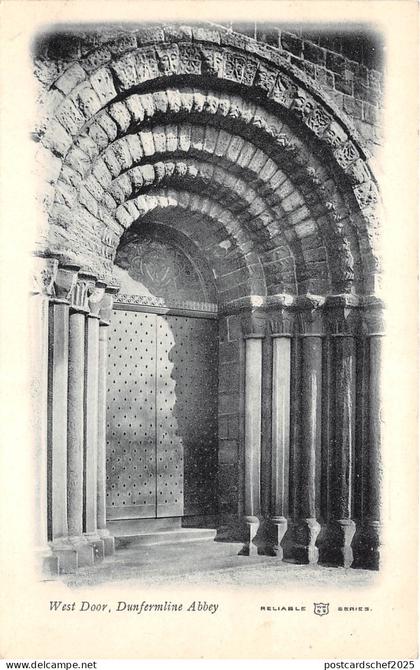 BR58145 west door abbey  dunfermline    fife scotland
