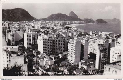 BRAZIL - Rio de Janeiro, Panorama de Copacabana - Photo Postcard