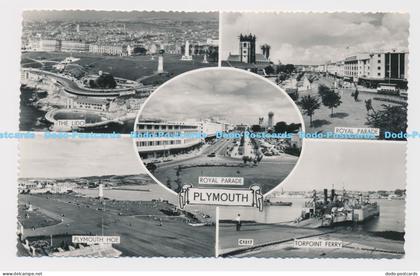 C014212 Plymouth. Royal Parade. Plymouth Hoe. Torpoint Ferry. Louis F. Paul. RP.