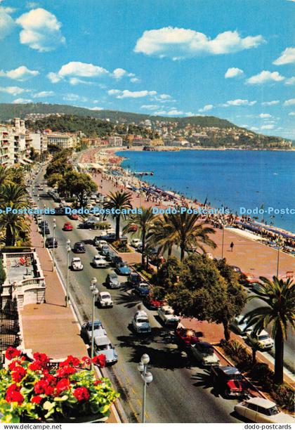 D104456 La Cote d Azur. Nice. La Promenade des Anglais la Nuit. Mar. Giovanni Tr