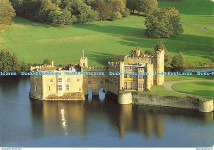 D137126 Leeds Castle Aerial view Near Maidstone Kent Leeds Castle Foundation