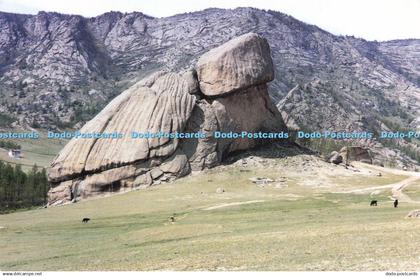 D169862 Terelj. Turtle Rock. Outer Mongolia. Anne Naylor. Just Postcards