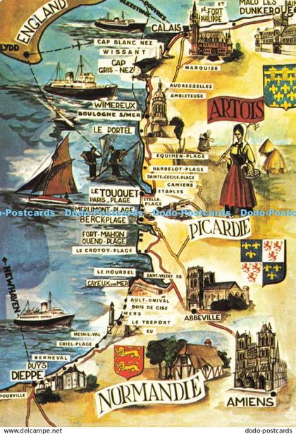 D196538 Litoral Nord Normandie Amiens Picardie Dieppe Artaud Freres