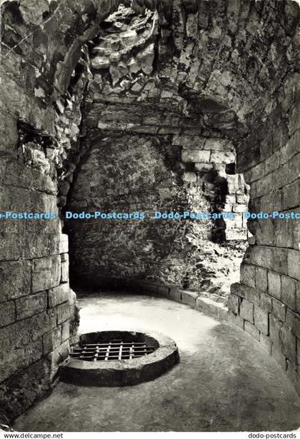 D198005 Flint Castle Basement of Great Tower Showing Well Shaft Crown 1974