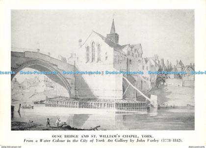 D201382 York Ouse Bridge and St William Chapel City of York Art Gallery York Wat