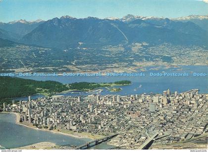 D216470 Canada Vancouver B C Aerial of Vancouver Centre Natural Color Production