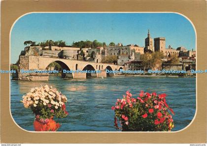 D227401 Avignon Le Pont Saint Benezet Le Rocher des Doms et le Palais des Papes