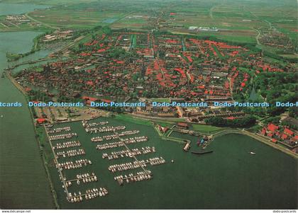 D239041 Enkhuizen Luchtopname Aviafoto De Boekenhoek