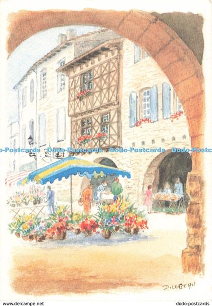 D249532 Lauzerte La Place un Jour de Marche Ouranos