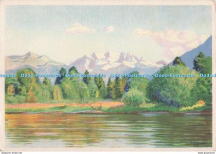 D272674 Rund um den Thunersee Au Bord du Lac de Thoune Gebr Fretz P Colombi