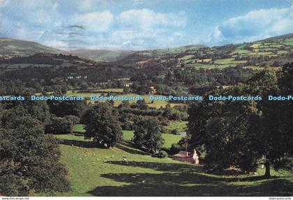 D284385 Breconshire The Black Mountains Looking Northwards from near Govilon Tow