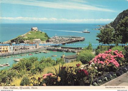 D294510 Ilfracombe. Devon. Outer Harbour. John Hinde. PM. North Devon. 1979