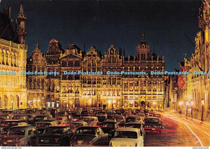 D296545 Bruxelles. Grand Square by Night. Kruger