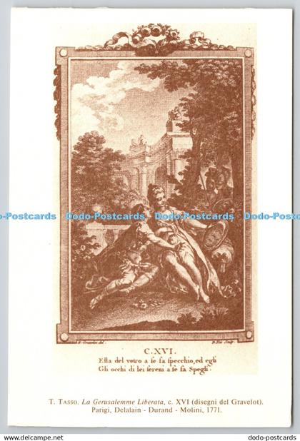 D306184 T Tasso La Gerusalemme Liberata Gravelot Parigi Delalain Durand Molini 1