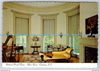 D311365 Charleston S C Nathaniel Russell House Music Room Charleston Post Card D