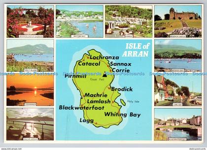 D315982 Map. Isle of Arran. Firth of Clyde. Braemar Films Limited. Berwickshire.