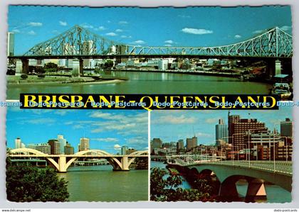 D316596 Brisbane. Bridges of the Brisbane River. MV. Australian made. Queensland