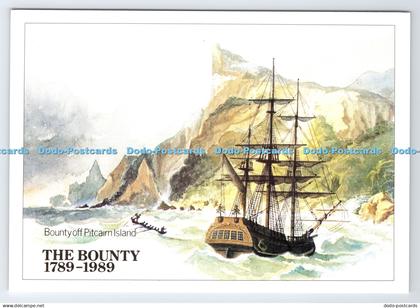 D339062 Bounty Off Pitcairn Island. The Bounty. Bridson and Horrox. Manx Postal