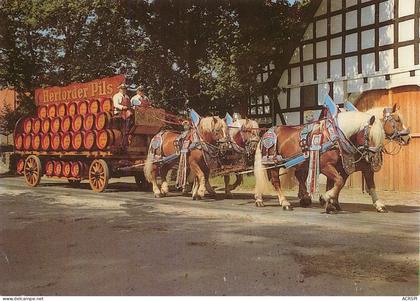 Herford Herforder PILS biere beer Rhénanie-du-Nord-Westphalie attelage 31  (scan recto-verso)MA1910Ter