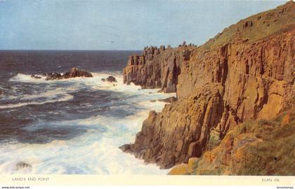 L237 England 1960 Land's End Point Cliffs Penzance Cornwall vintage postcard