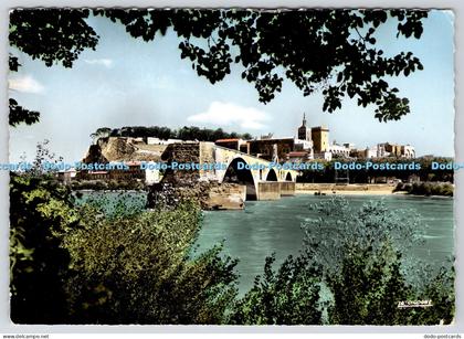 L356808 Avignon Vaucluse Pont St Benezet et le Palais des Papes La Cigogne Andre
