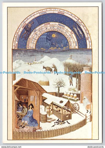 L380132 Limbourg Pol Hermann et Jean de Le Mois de Fevrier Giraudon Paris