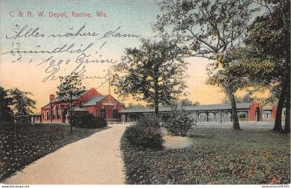 Lot 93 Wisconsin usa Chicago and North Western Railway depot racine