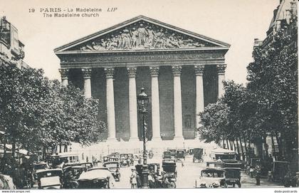 PC10589 Paris. The Madeleine Church. Potonniee Fres. No 19