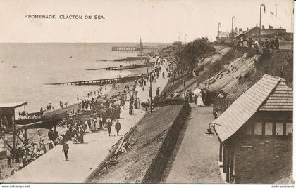 PC24504 Promenade. Clacton on Sea. 1914