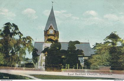 PC48988 East Bedfont Church. Middlesex. King
