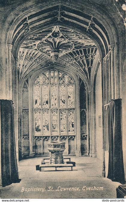 PC65593 Baptistery. St. Lawrence. Evesham